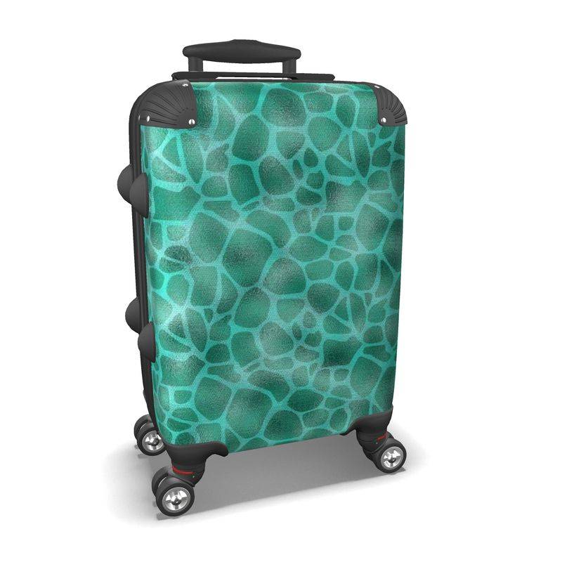 Metallic Turtle Hard Shell Carry On Suitcase